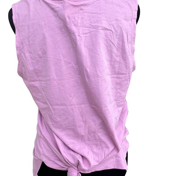 Nike tank, lavender-pink with silver, crewneck, short sleeve women's size S - Picture 4 of 7